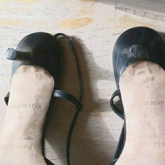 Kate Spade Black Wool Slingback w/Rhinestones - Picture 8 of 14